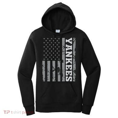 Yankee American Flag Women's Hoodie