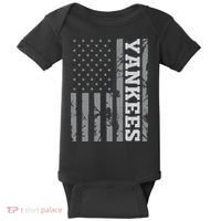 Yankee American Flag Baby Bodysuit thumb 0