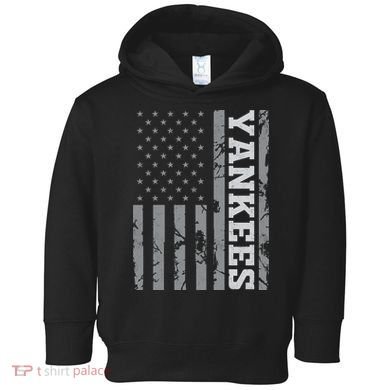 Yankee American Flag Toddler Hoodie