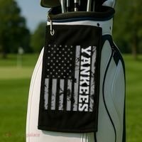 Yankee American Flag Golf Towel thumb 2