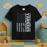 Yankee American Flag Toddler T-Shirt thumb 3