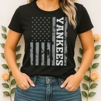 Yankee American Flag Women's T-Shirt thumb 2
