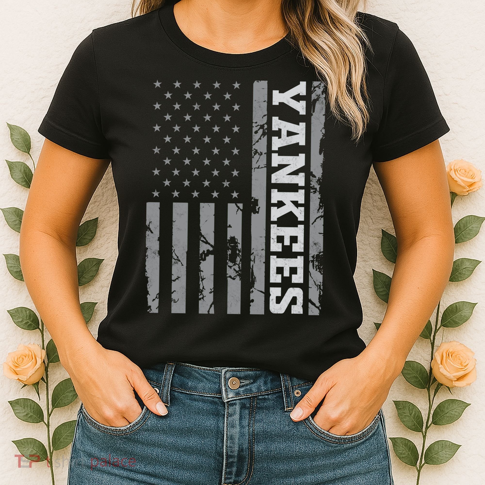 Yankee American Flag Women's T-Shirt