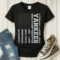 Yankee American Flag Women's T-Shirt thumb 3