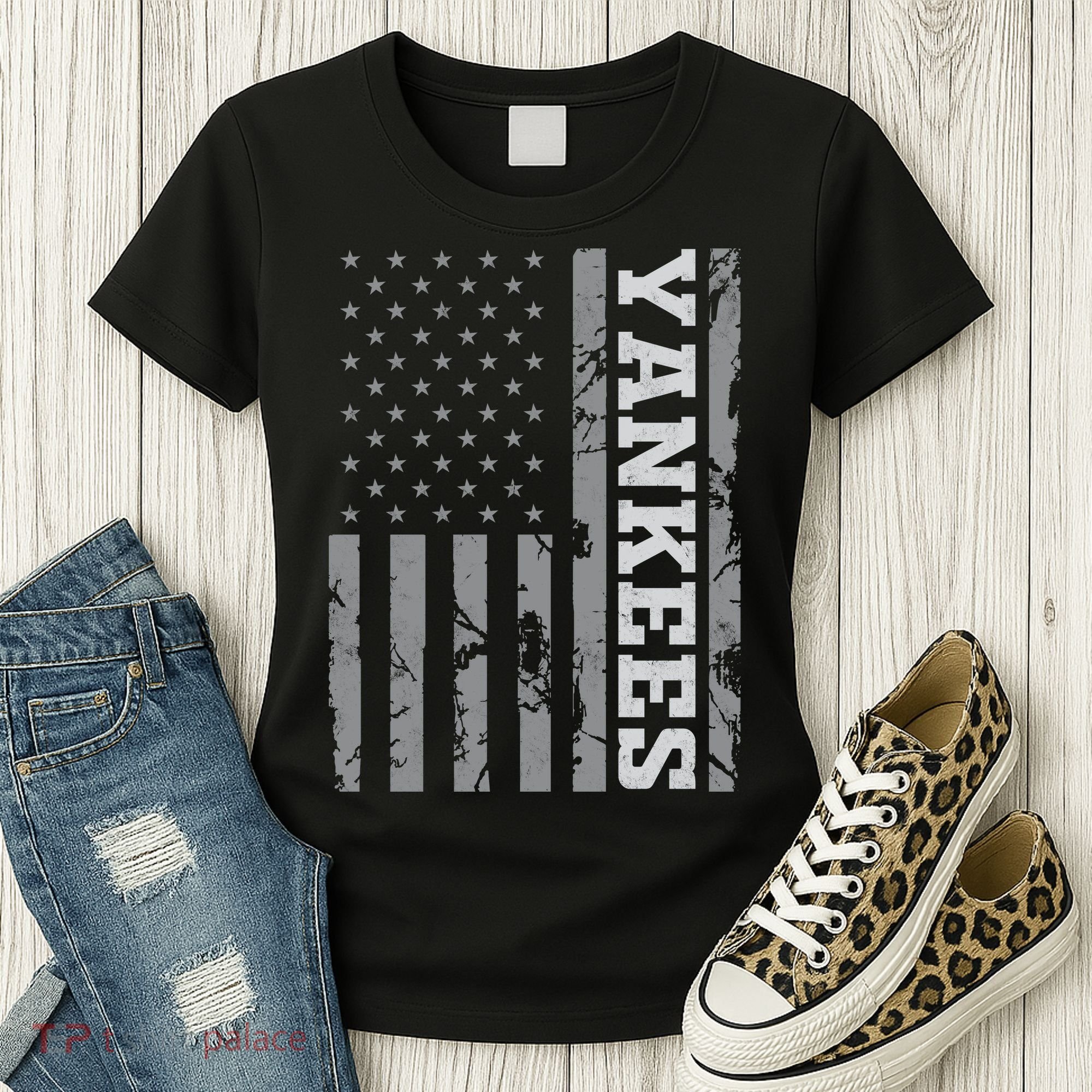Yankee American Flag Women's T-Shirt