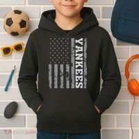 Yankee American Flag Kids Hoodie thumb 2