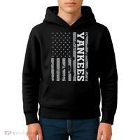 Yankee American Flag Kids Hoodie thumb 4