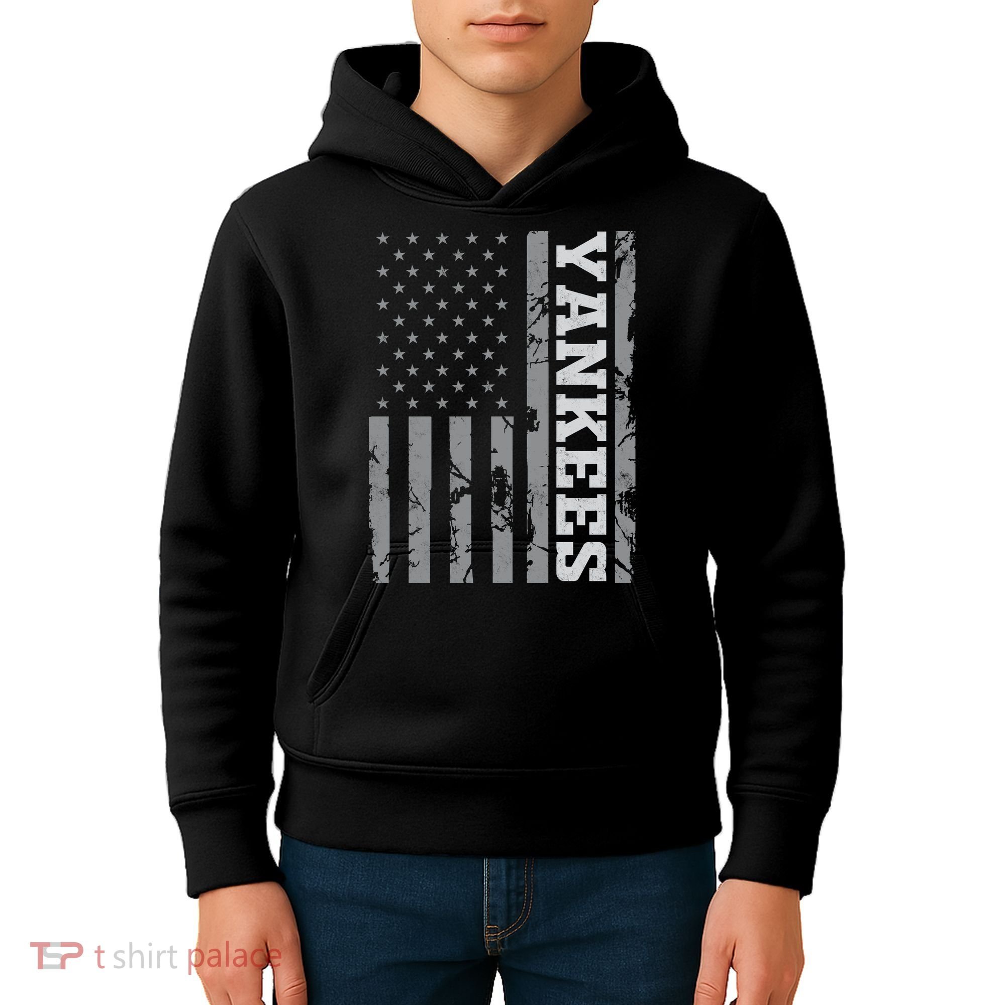 Yankee American Flag Kids Hoodie