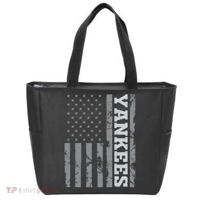 Yankee American Flag Tote Bag
