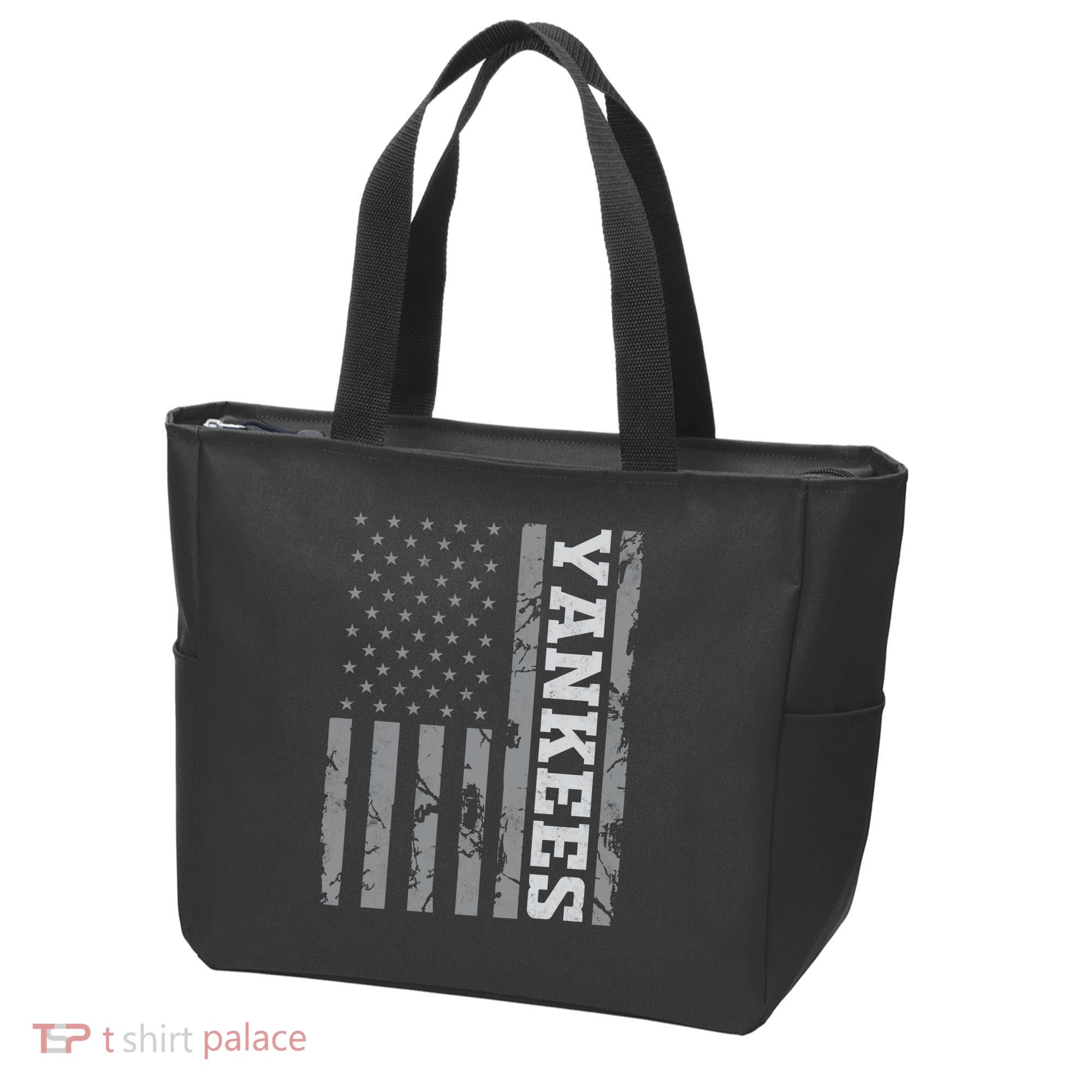 Yankee American Flag Tote Bag