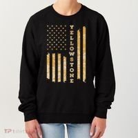 Yellowstone American Flag – Usa National Park Women's Sweatshirt thumb 0