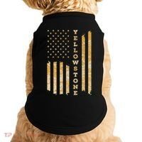 Yellowstone American Flag – Usa National Park Doggie Tank thumb 0
