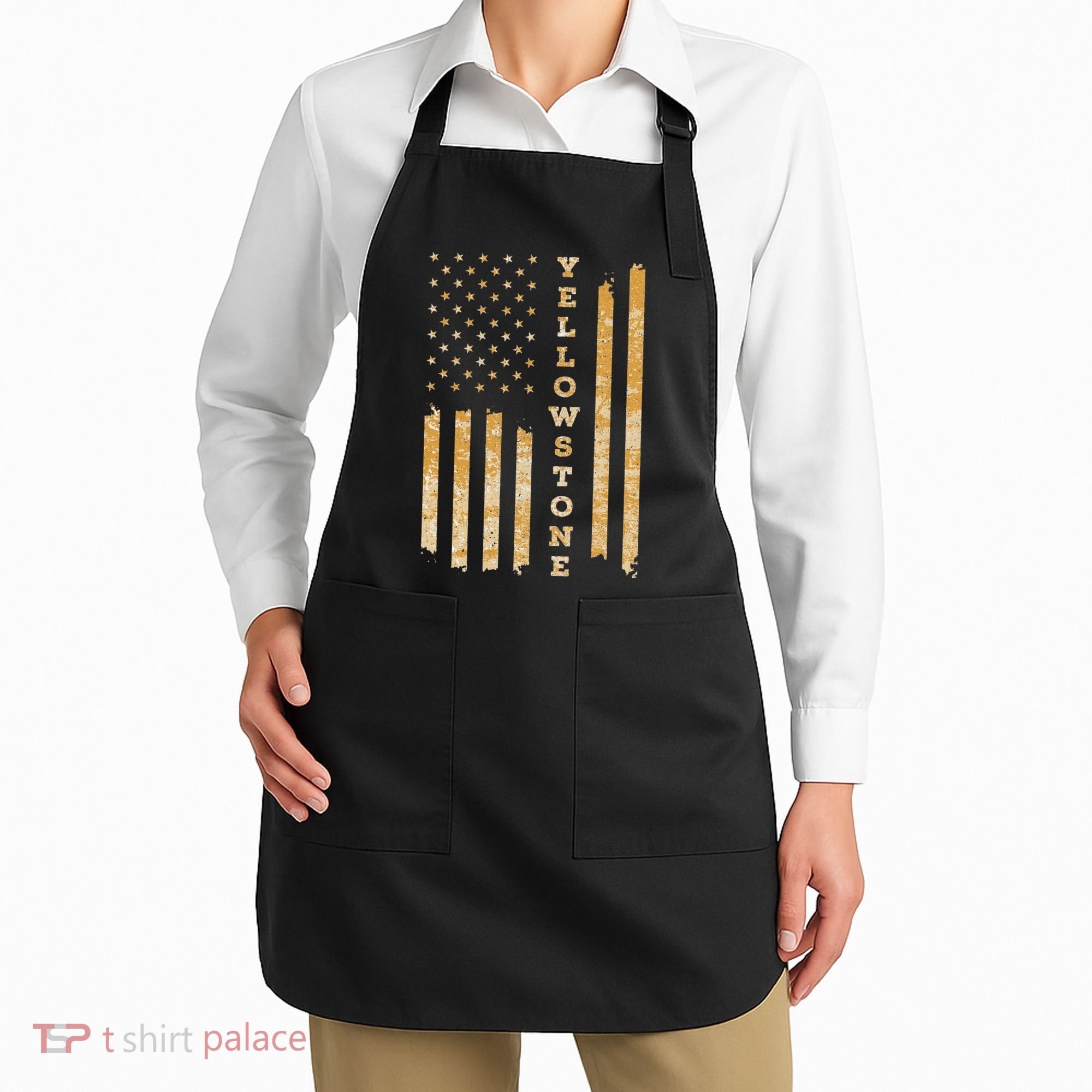 Yellowstone American Flag – Usa National Park Apron