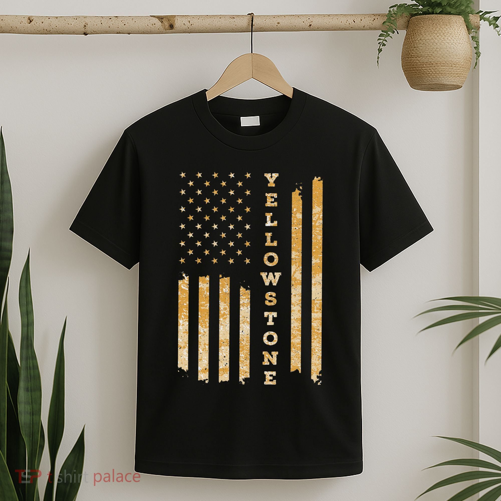 Yellowstone American Flag – Usa National Park T-Shirt