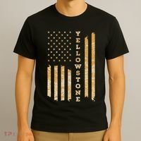 Yellowstone American Flag – Usa National Park T-Shirt thumb 3