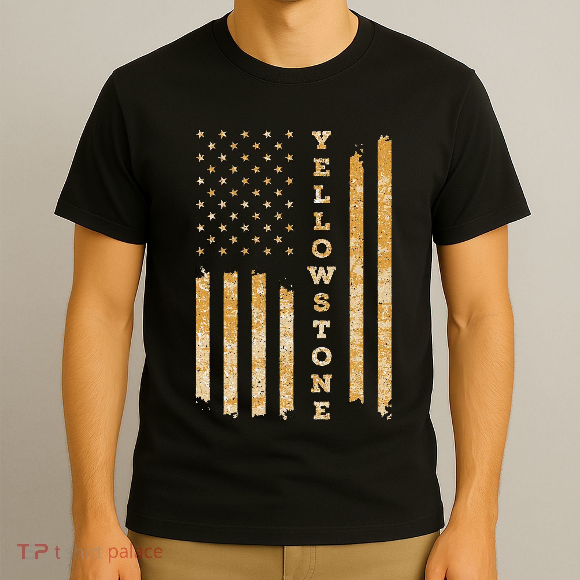 Yellowstone American Flag – Usa National Park T-Shirt