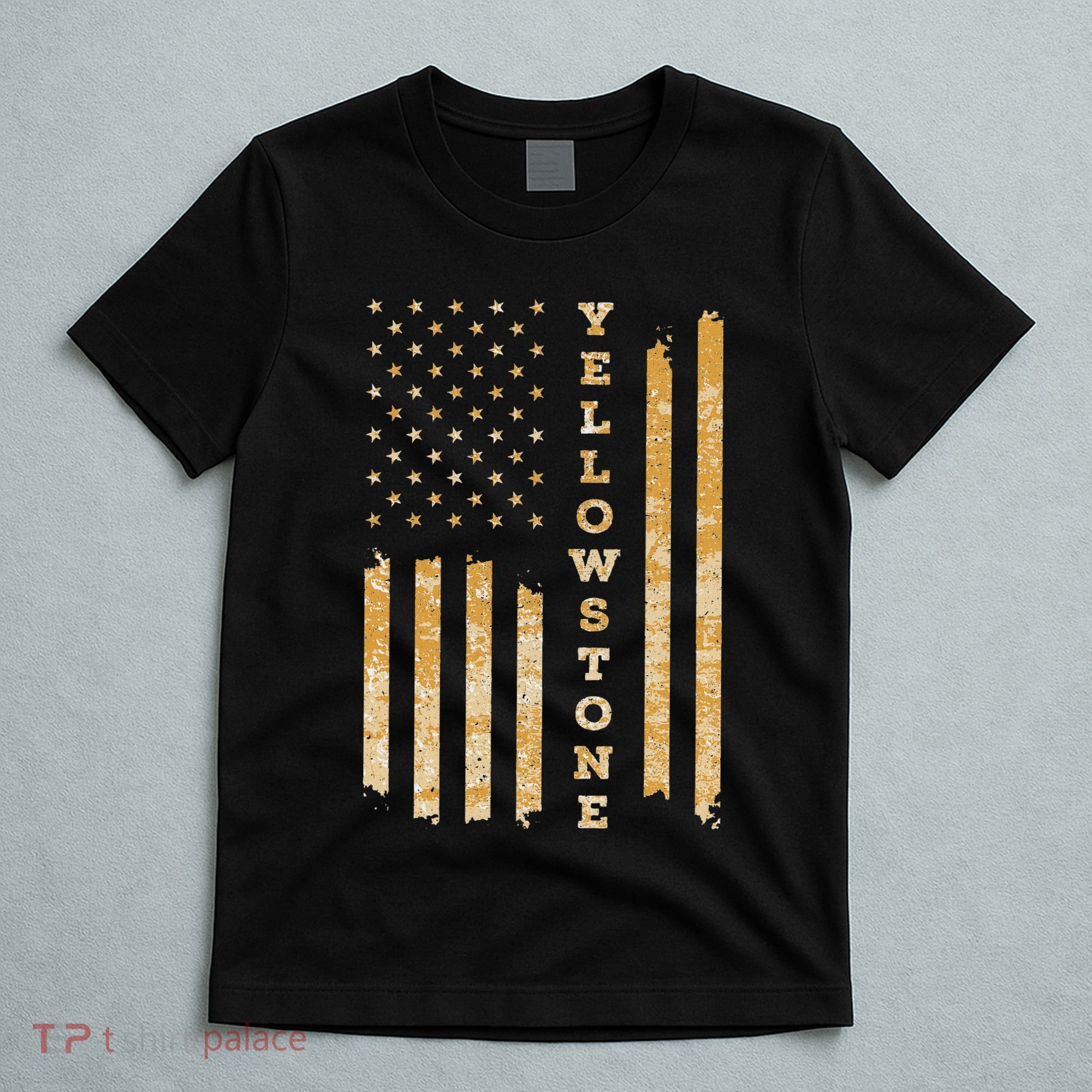 Yellowstone American Flag – Usa National Park T-Shirt