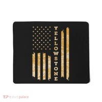 Yellowstone American Flag – Usa National Park Mousepad thumb 0
