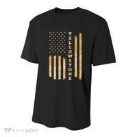 Yellowstone American Flag – Usa National Park Youth Performance Sprint T-Shirt thumb 0