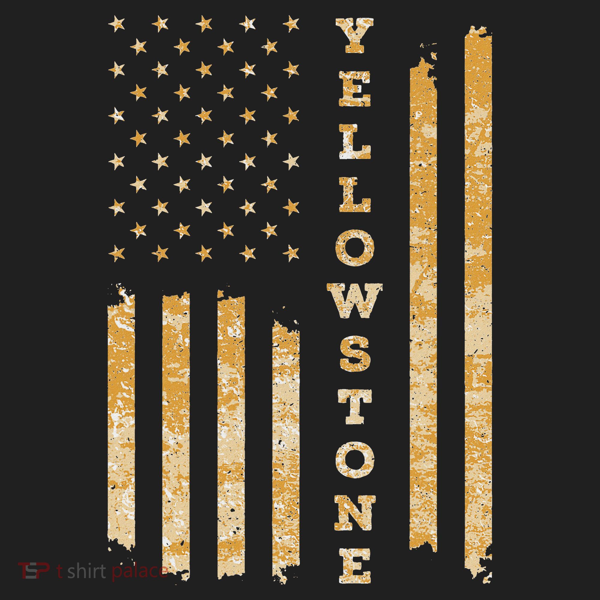 Yellowstone American Flag – Usa National Park Golf Towel