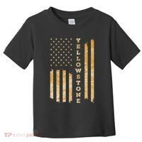 Yellowstone American Flag – Usa National Park Toddler T-Shirt thumb 0