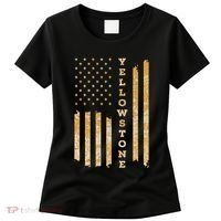 Yellowstone American Flag – Usa National Park Women's T-Shirt thumb 0
