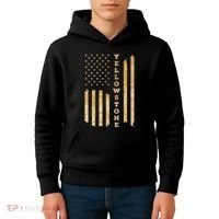 Yellowstone American Flag – Usa National Park Kids Hoodie thumb 4