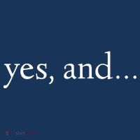 Yes And! Funny Improv Acting & Comedy Gift Apron thumb 3