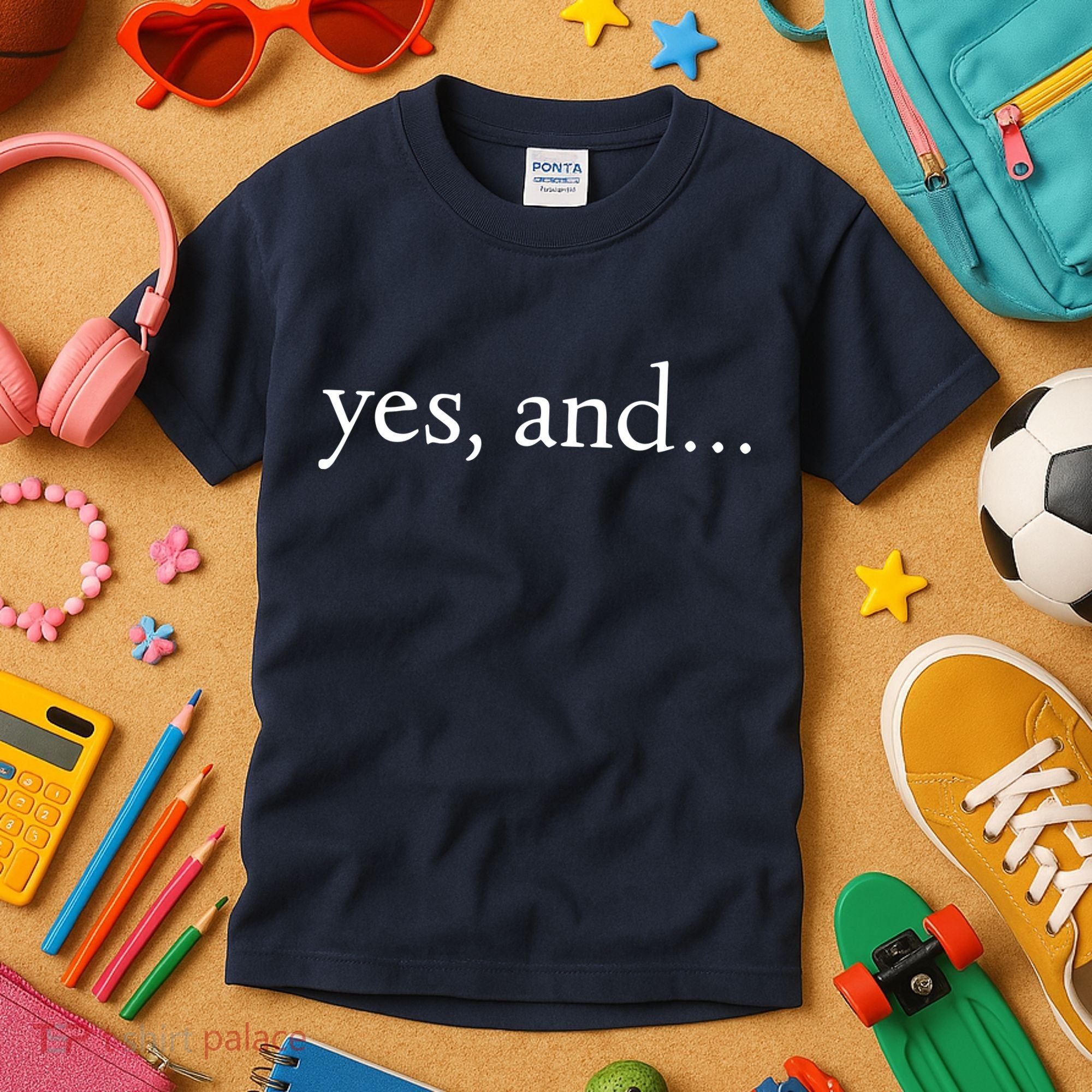 Yes And! Funny Improv Acting & Comedy Gift Kids T-Shirt