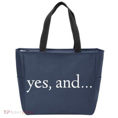 Yes And! Funny Improv Acting & Comedy Gift Tote Bag