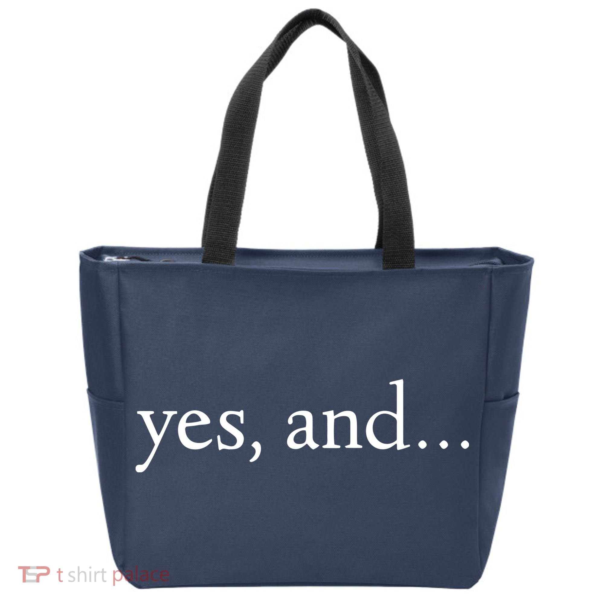Yes And! Funny Improv Acting & Comedy Gift Tote Bag