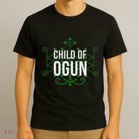 Yoruba African God Hoodoo Veve Orisha Child Of Ogun T-Shirt thumb 3