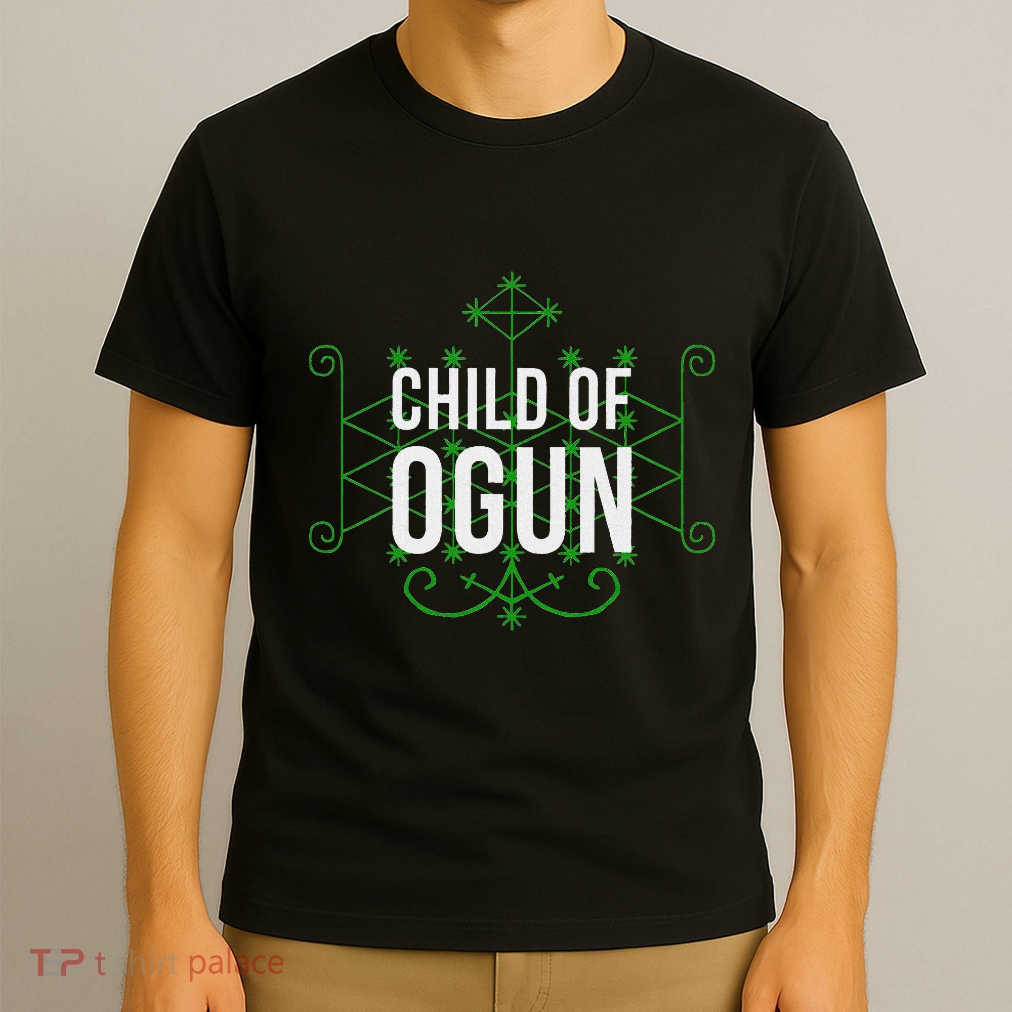 Yoruba African God Hoodoo Veve Orisha Child Of Ogun T-Shirt
