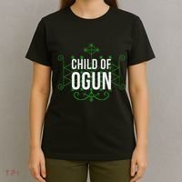 Yoruba African God Hoodoo Veve Orisha Child Of Ogun T-Shirt thumb 4