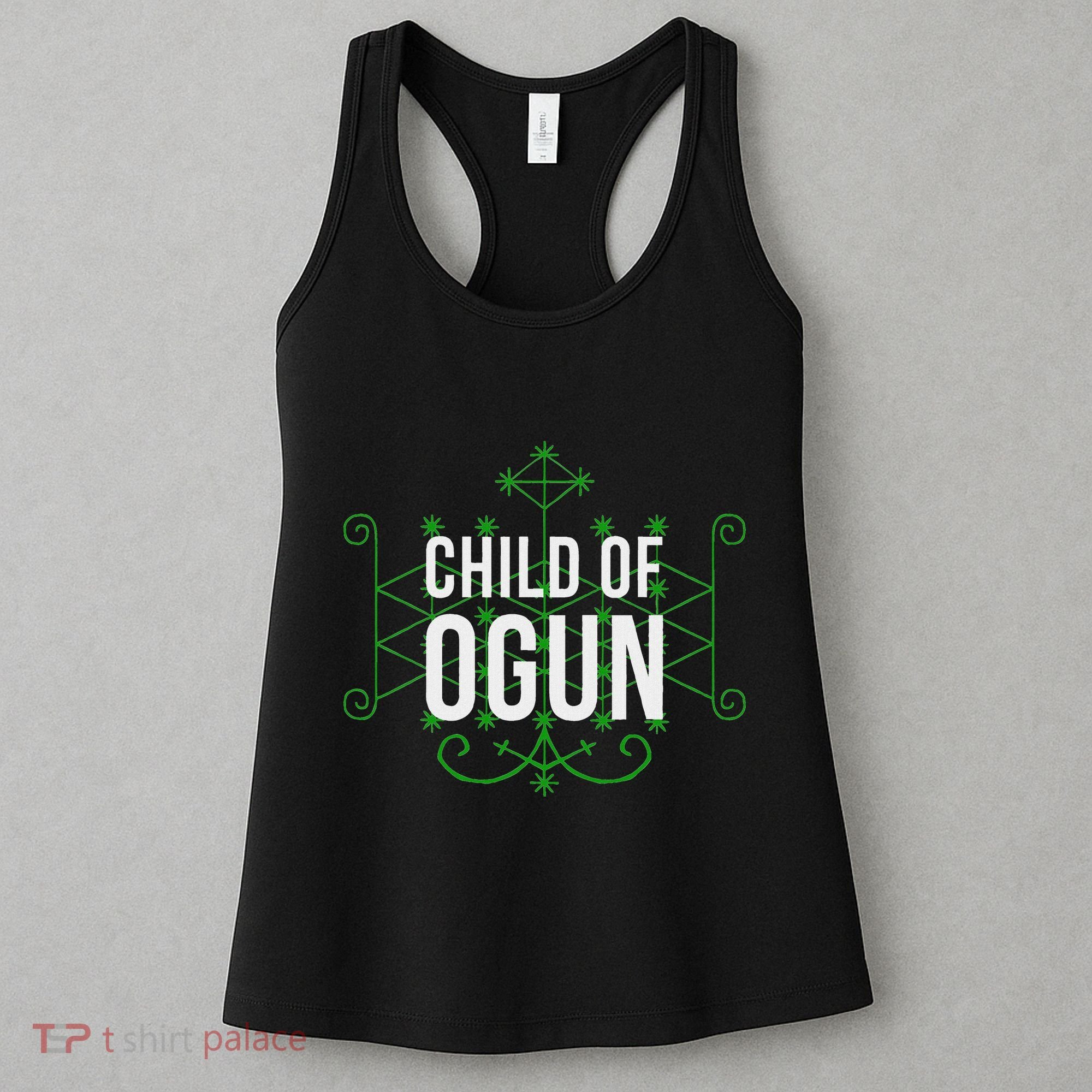 Yoruba African God Hoodoo Veve Orisha Child Of Ogun Women's Tank Top