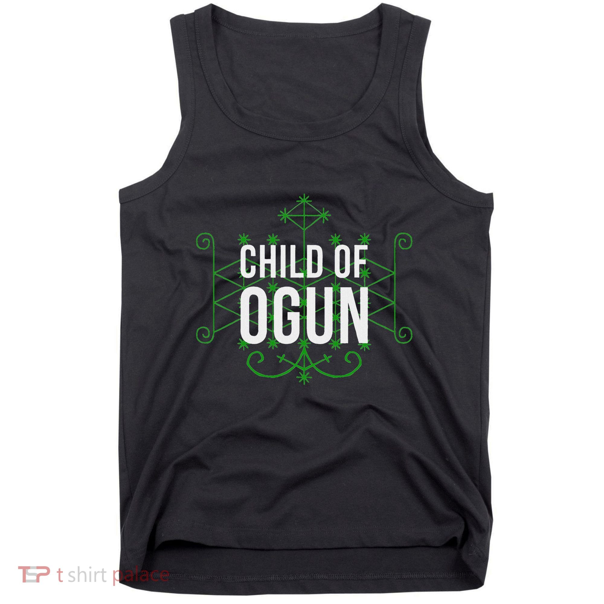 Yoruba African God Hoodoo Veve Orisha Child Of Ogun Tank Top