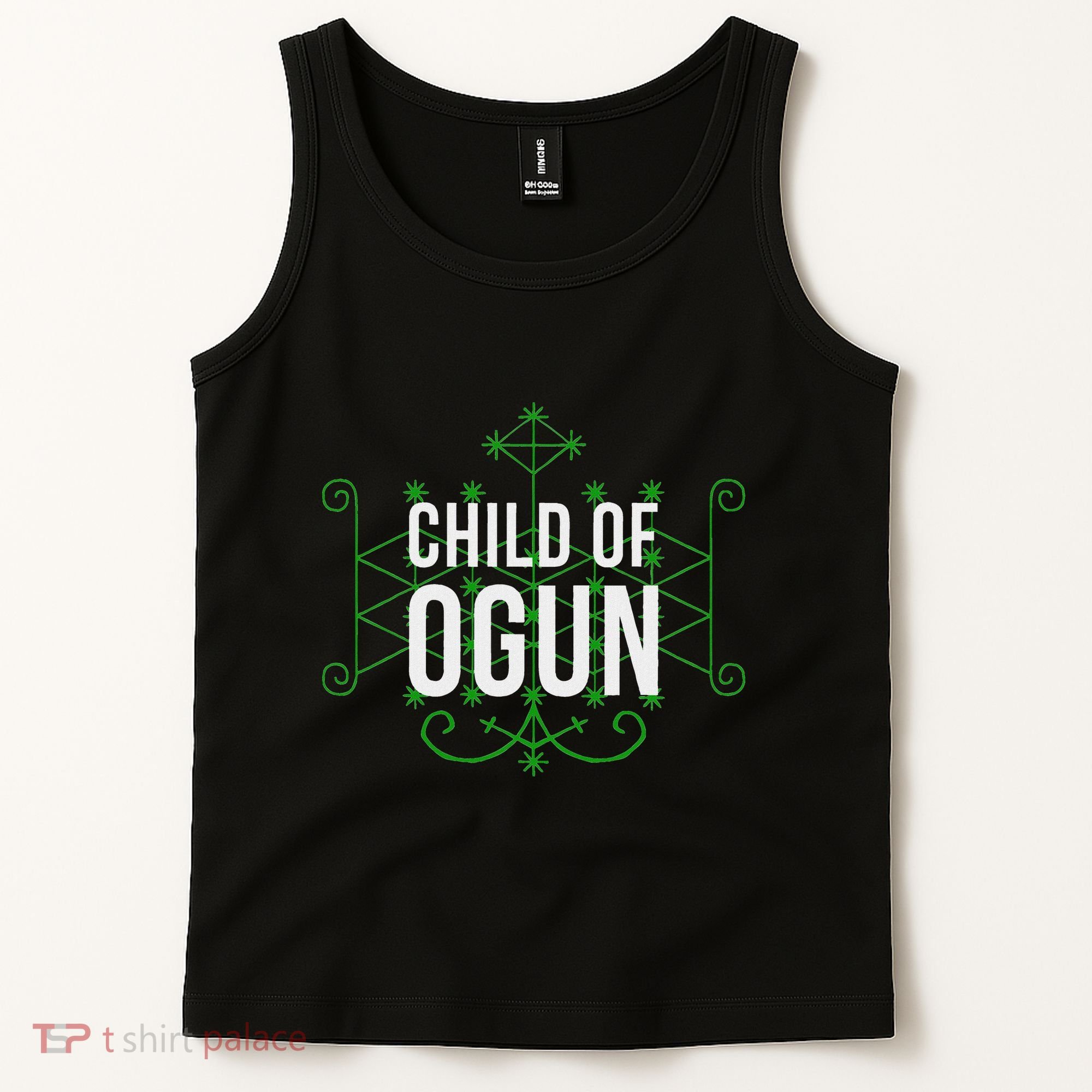 Yoruba African God Hoodoo Veve Orisha Child Of Ogun Tank Top