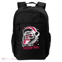 You Aint Gettin Shit Funny Santa Backpack thumb 0