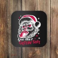 You Aint Gettin Shit Funny Santa Coaster thumb 0