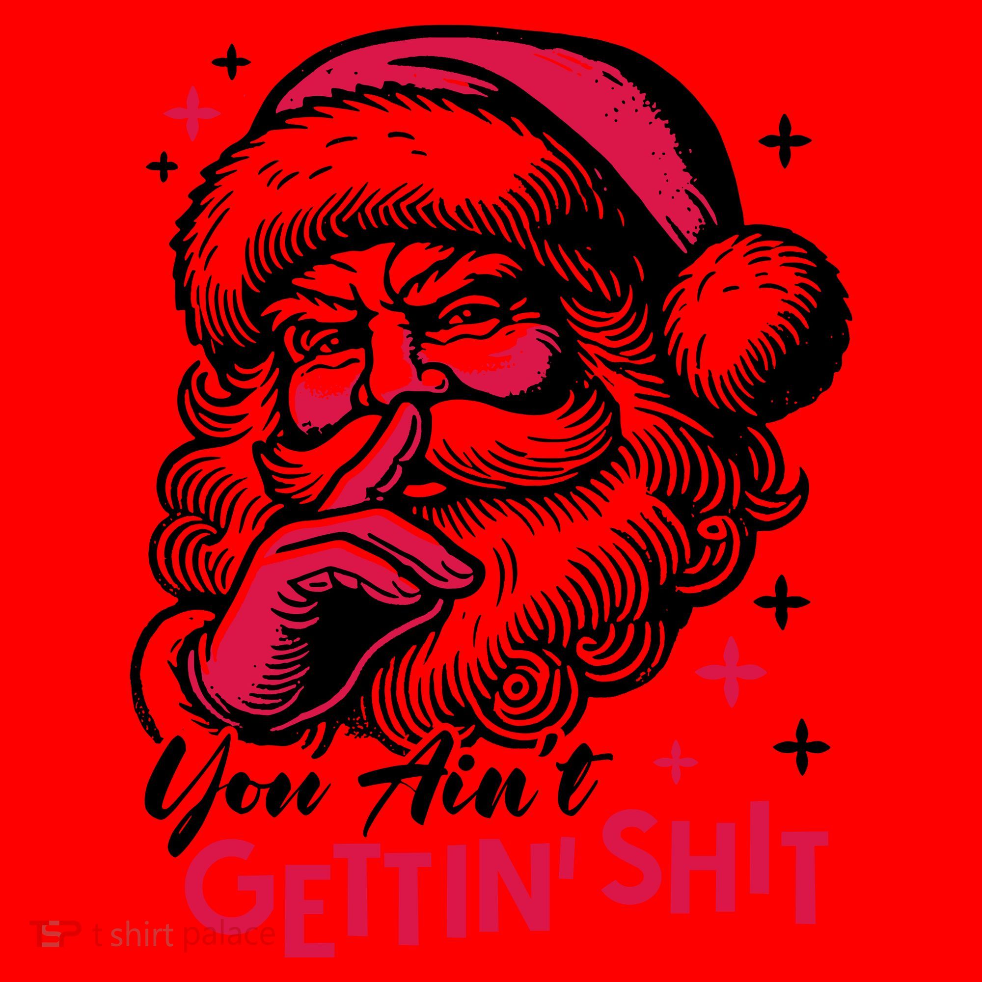 You Aint Gettin Shit Funny Santa Santa Hat