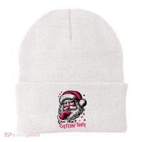 You Aint Gettin Shit Funny Santa Beanie thumb 0