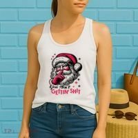 You Aint Gettin Shit Funny Santa Women's Tank Top thumb 2