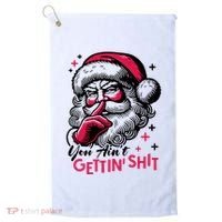 You Aint Gettin Shit Funny Santa Golf Towel thumb 0