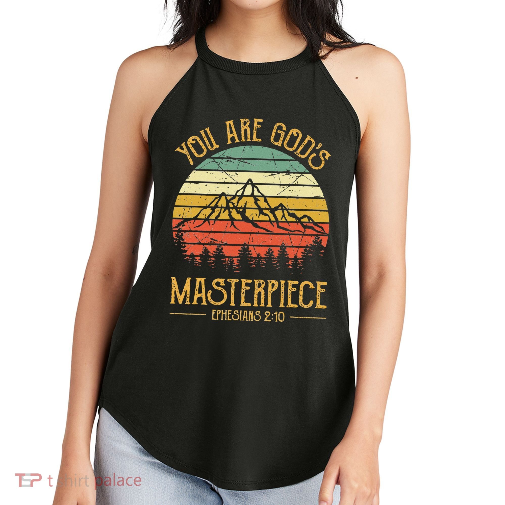 You Are Gods Masterpiece Kids Christian Women's Perfect Tri Rocker Tank