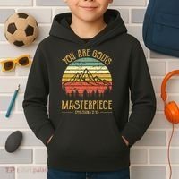 You Are Gods Masterpiece Kids Christian Kids Hoodie thumb 2
