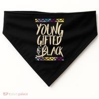 Young Gifted & Black African Pride USA-Made Doggie Bandana thumb 0