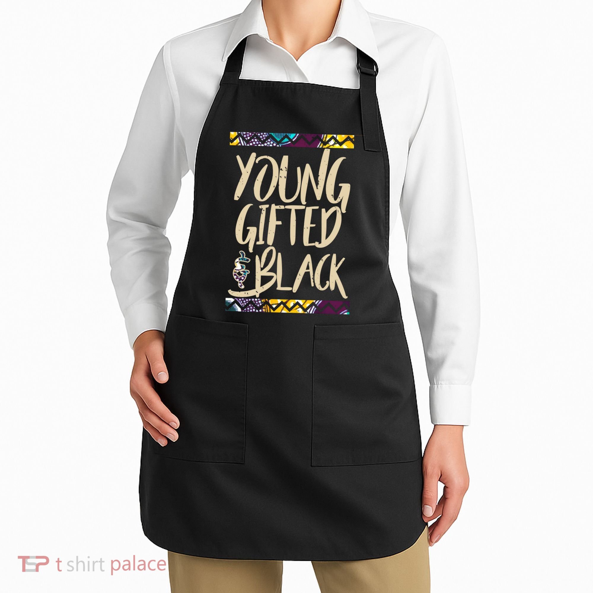 Young Gifted & Black African Pride Apron