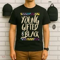 Young Gifted & Black African Pride T-Shirt thumb 6
