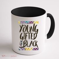 Young Gifted & Black African Pride Coffee Mug thumb 1