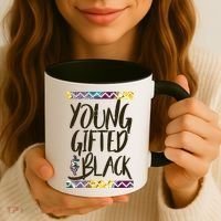 Young Gifted & Black African Pride Coffee Mug thumb 3